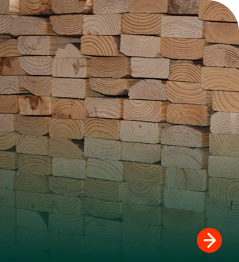 Stacked dimensional lumber ready for shipment