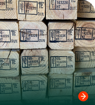 ISPM-15 heat-treated export compliant lumber