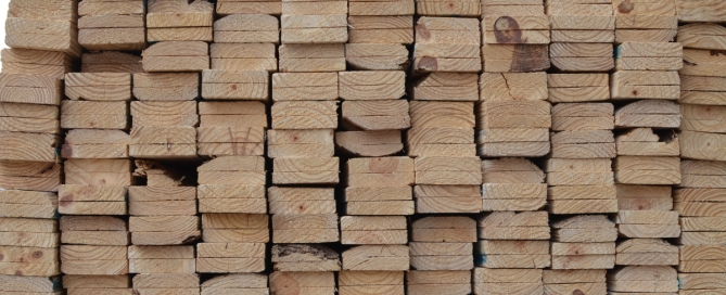 close up view of rough sawn lumber